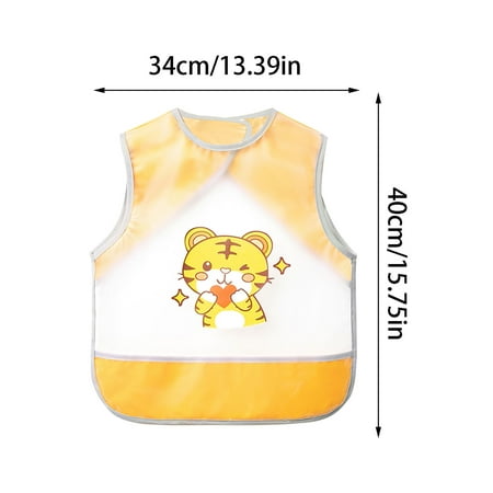 

Children s Eating Bibs Waterproof Children s Coverall Men s and Girls Reverse Dressing Summer Sleeveless Wash Free Apron