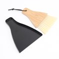thumbnail image 1 of Table Sweeper, 2 Pieces, Crumb Collector, Mini Shovel, for Kitchen, Bamboo and Plastic, Nature, 1 of 5