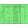 thumbnail image 1 of Ahgly Company Indoor Rectangle Abstract Emerald Green Modern Area Rugs, 2' x 4', 1 of 4