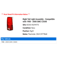 thumbnail image 2 of Right Tail Light Assembly - Compatible with 1988 - 2000 GMC C3500 1989 1990 1991 1992 1993 1994 1995 1996 1997 1998 1999, 2 of 2