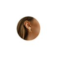 thumbnail image 2 of Lancharmed Holiday Earrings Three Pairs Of U-Shaped 14K Gold Plated Earring Gifts for Women, 2 of 8