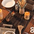 thumbnail image 4 of Sm:)e 6PCS Pearl Black Gauze Table Runner 120 Inch 10FT, Table Decor for Wedding Anniversary Birthday Outdoor Home Party Table, 4 of 6