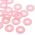 thumbnail image 5 of Uxcell 28mm Plastic Book Binding Discs Discbound Expansion Discs Heart Binder Rings, Pink 22 Pack, 5 of 6
