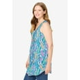 thumbnail image 3 of Woman Within Plus Size Sleeveless Pintuck Gauze Shirt, 3 of 5