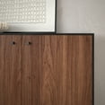 thumbnail image 4 of Lillian Rectangular TV Stand for TV's up to 75" in Black Grain/Satin Walnut, 4 of 6
