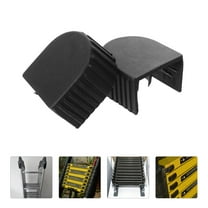 BESTOYARD 2Pack Ladder End Covers Black Plastic Ladder Top Protector Pads for Home Use