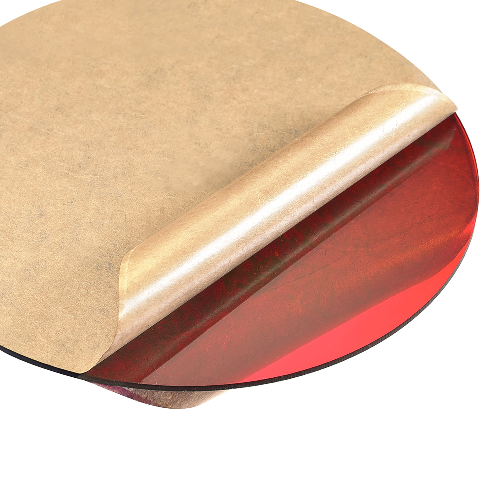 Acrylic Sheet Circle Round Disc,Red,Translucent,2mm Thick,7' Diameter,Acrylic Round Sheet(180mm)