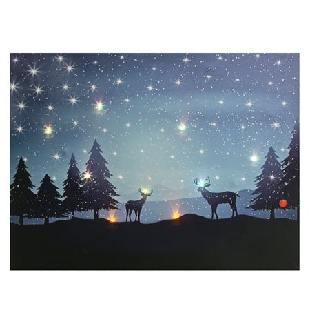 Lighted Wall Art Home Canvas Print Home Decor LED Lighted led light canvas art Wall Picture Art Painting Poster 40cmx30cm ()