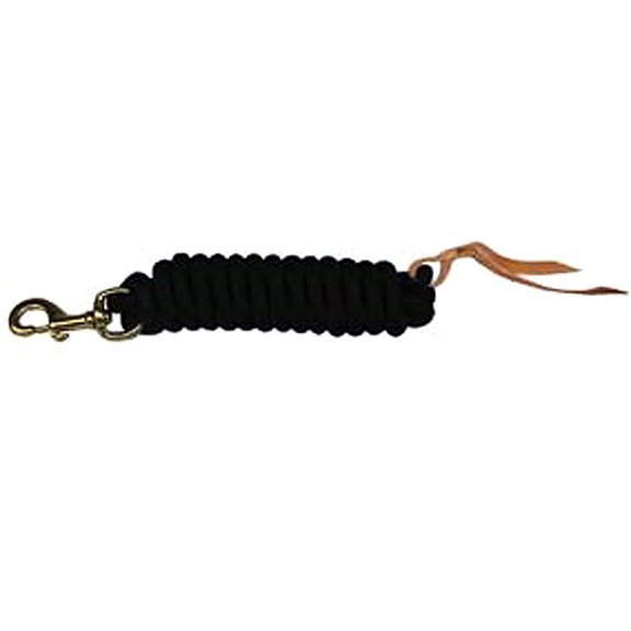 5/8" X 10' Hilason Western Horse Cowboy Braided Lead Rope W/ Snap Black