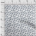 thumbnail image 2 of oneOone Cotton Silk White Fabric Leaves Quilting Supplies Print Sewing Fabric By The Yard 42 Inch Wide, 2 of 4