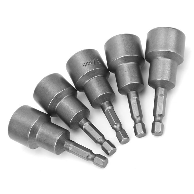 LYUMO Électrique Visseuse Bit Socket, 5Pcs Hexagonale Bit Socket Set, Poignée Outils Entretien et Installation pour la Construction et la Décoration Bricolage, Industrie de Réparation Automobile