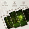 thumbnail image 6 of Elephant Stock Mossy Green Forest Wall Art - Horizontal Multi Panel Canvas - Living Room Wall Decor - Nature Multi Panel - Green And Decor - 75" x 48", 6 of 8