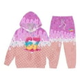 thumbnail image 6 of XAOFW Kids 6 7 Outfits Boys Ice Cream Number Print Sweatsuit 2Pcs Clothing Cute Preppy Ice Cream Themed Baseball Long Sleeve Hoodie Pants Soft Breathable Party Night Sets, 6 of 6
