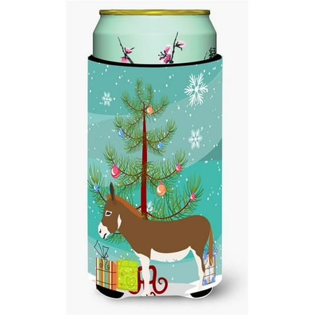 

Miniature Mediterranian Donkey Christmas Tall Boy Beverage Insulator Hugger