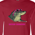 thumbnail image 4 of Inktastic Gator Country Sunny Gator in Pink Sunglasses Long Sleeve T-Shirt, 4 of 5