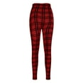 thumbnail image 5 of Ltctricy Active Leggings for Women Casual Plaid Butt Lifting Yoga Pants Soft Gym Workout High Waisted Trousers, 5 of 6