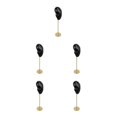 thumbnail image 3 of kurtrusly Earring Display Stand Human Ear Model Organizer Holder Showcase Stud Jewelry Left Ear Black Height: 18cm 5Set, 3 of 6