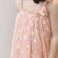 thumbnail image 3 of Laklulu Vestido para bebés y niñas pequeñas, Vestido sin Mangas de Princesa de Tul para bebés, Vestido sin Mangas, Falda con Tirantes de Malla, Rosa, 100 cm, 3 of 5