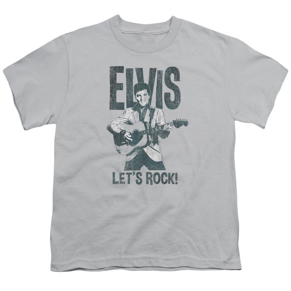 Elvis Presley - Lets Rock - Youth Short Sleeve Shirt - Medium