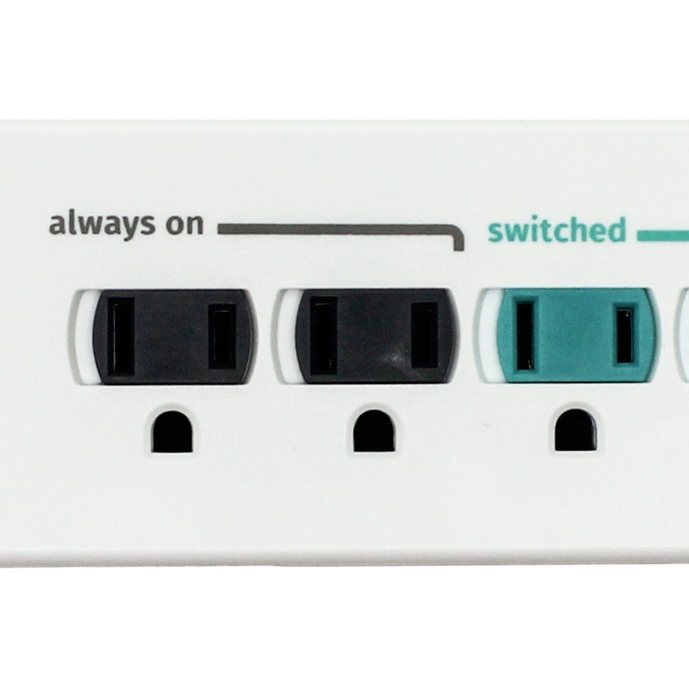 Simply Conserve 3 ft. 7-Outlet Energy-Saving Advanced Surge Protector