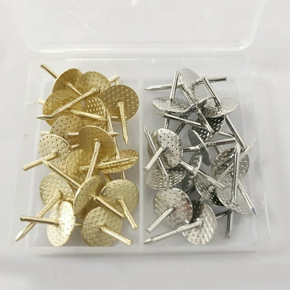 PBPBOX 30Pcs Durable Iron Wall Hooks for Hanging Pictures Clocks and Posters