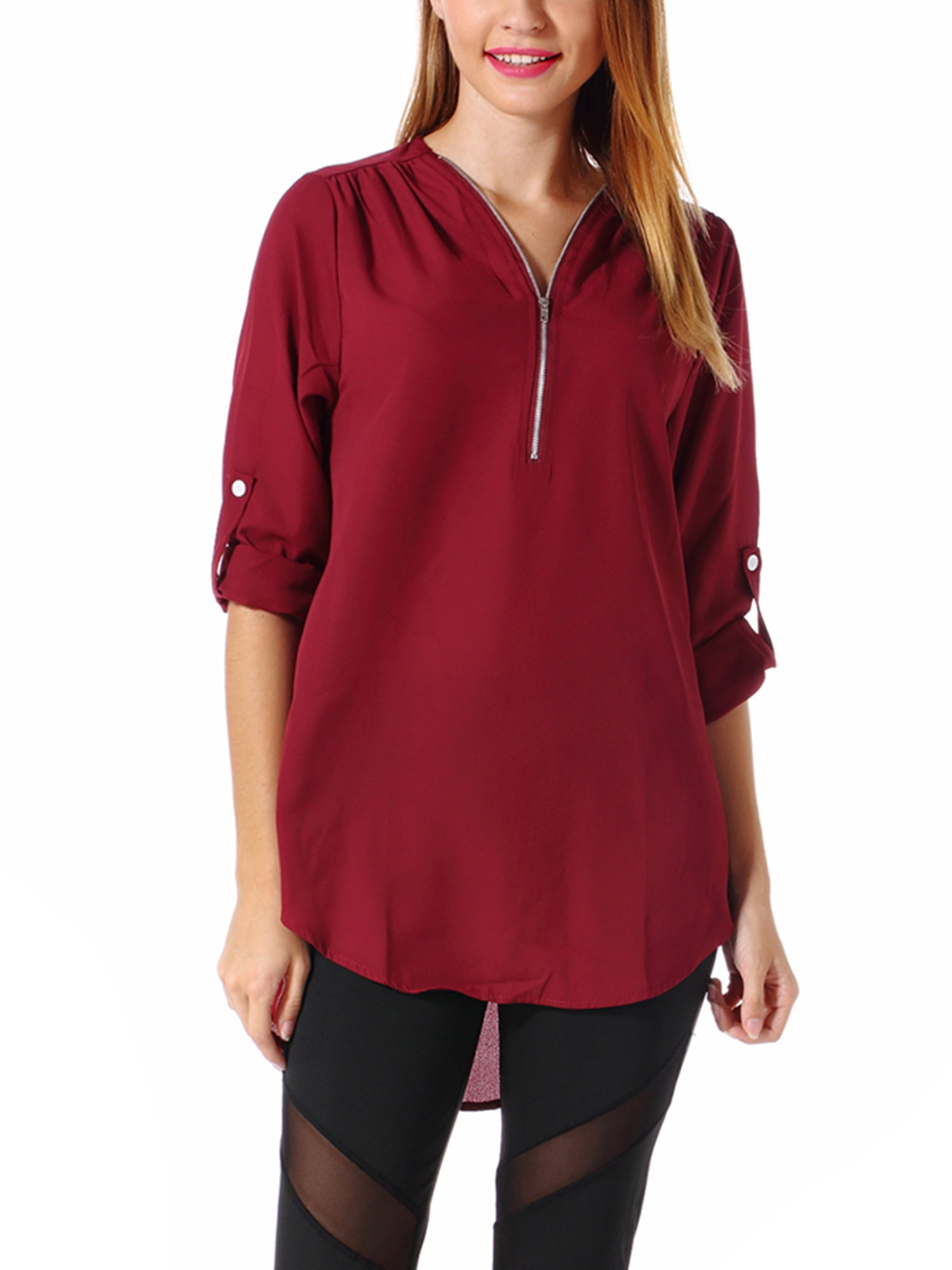 Lethez Oversized Cross Bandage V Neck Blouse for Women Plus Size Short Sleeve T-Shirt Top Tunic 