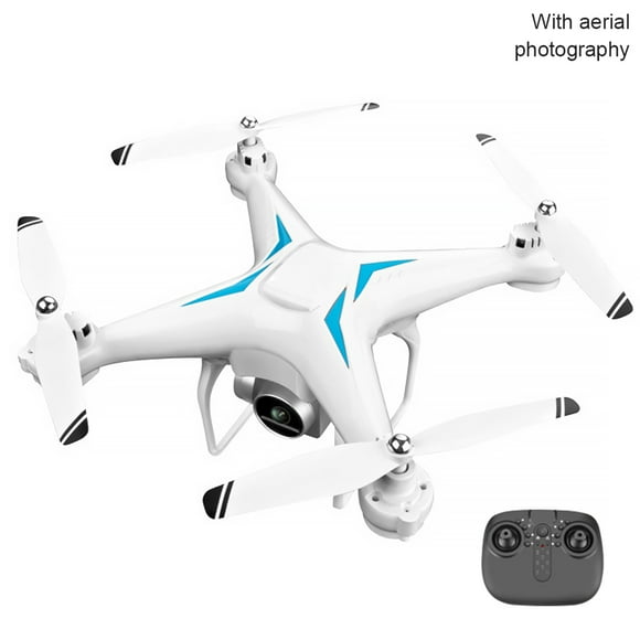 Mini Drone de cuatro ejes RC Quadcopter de altura fija, control remoto, avión de juguete para niños y adultos, con cámara, color blanco sidaley EL002193-03B