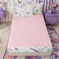 thumbnail image 4 of Manfei Boho Flower Paisley Zipper Twin Comforter Sets with Fitted Sheet and 2 Pillowcases,Spring Garden Zipper Bedding Set,Reversible, 4 of 7