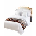 thumbnail image 2 of Xipuska Purple Grapes Farmhouse Bed Runners for Cal King Size Bed, Decorative Bed Throws for Foot of Bed, Vintage Cask Maple Leaf Bed Runner Sofa Throw Bedding Scarf Protector Slipcover for Bedroom, 2 of 6