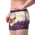 thumbnail image 2 of Honeii Butterfly Over Lavender Print Mens Boxer Briefs Breathable,Boxer Brief for Men, Moisture-Wicking Underwear-XX-Large, 2 of 5