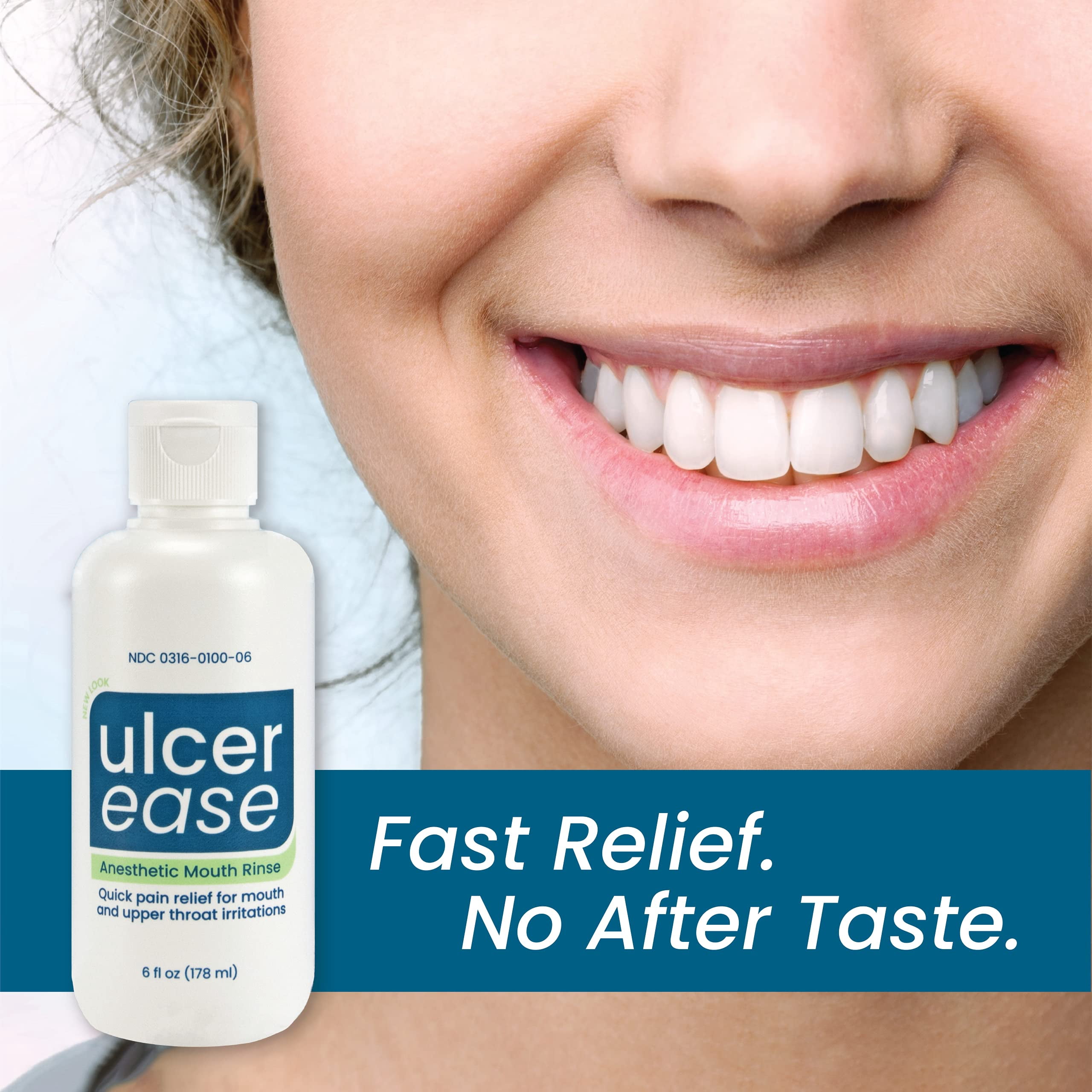 Ulcer Ease Anesthetic Mouth Rinse - 6 oz