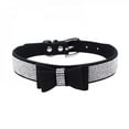 thumbnail image 1 of [Big Clear!]Cute & Good-Looking  Soft Leather Dog & Cat Collar & Leash Set - Rhinestone Flocking Sparkly Crystal Diamonds Studded - Cute Double Bowknot - Perfect For the Show, 1 of 7