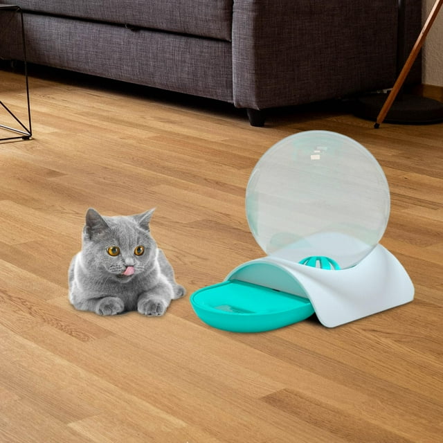 Dispensador de agua de 2,8 l, alimentador de bebidas para mascotas, transparente, gran capacidad, suministros, desmontable, cuenco para beber para , Azul Fernando Bebedero para mascotas