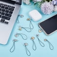 thumbnail image 4 of 20Pcs 10 Styles Dust Plug Charms 3.1-3.5 Inch Long Mobile Dustproof Plugs with Heart Pendants Type C Dust Plug Charm Type C Port Caps Protector Phone Pendants Accessory Colorful, 4 of 5