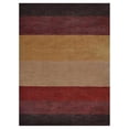 thumbnail image 2 of Rugsotic Carpets Hand Knotted Wool Area Rug 5'7''x7'10'' Brown Red Contemporary Rectangle Indoor Rug for Living Room, Bedroom Antimicrobial L00098, 2 of 5