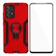 thumbnail image 1 of Funda antigolpes Simer para Samsung Galaxy A52 Rojo con anillo metalico y mica 5D, 1 of 3