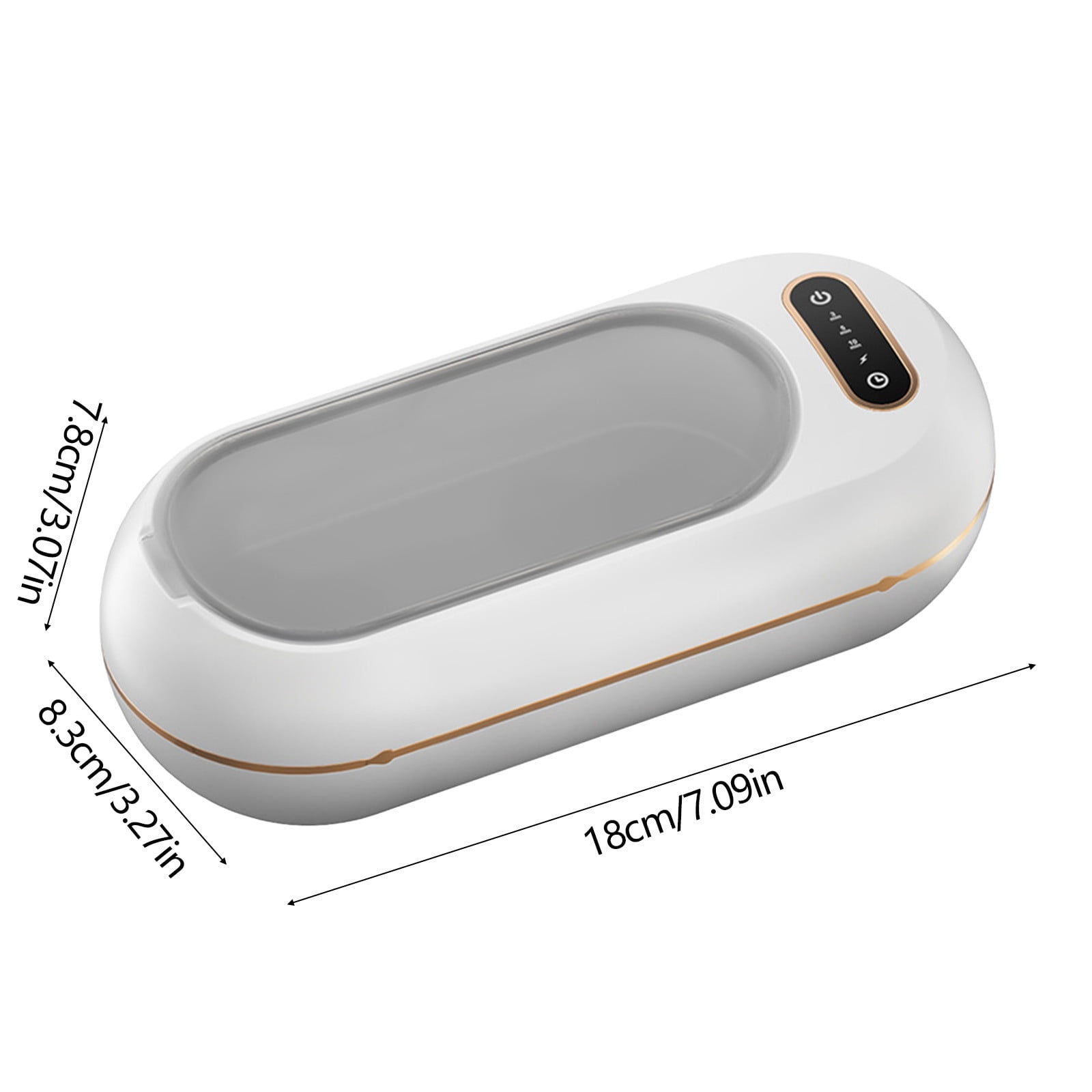 Yhmxh Ultrasonic Jewelry Cleaner, 48KHz Professional Chargeable Ultrasonic Cleaner with Digital Timer, Jewelry Ultrasonic Machine for Eyeglasses, Watch, Ring, Dentures, Dental Retainer, Jewelry