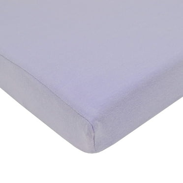 TL Care Inc Care Supreme Lavender Floral Cotton Fitted Bed Sheets, Bassinet - Washable