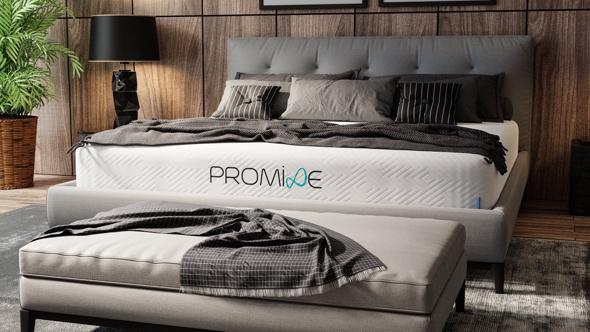 PROMISE 8" GEL MEMORY FOAM MATTRESS, Queen