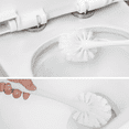 thumbnail image 3 of Toilet Plunger and Bowl Brush Combo for Bathroom Cleaning, White, 2 Sets, 3 of 6