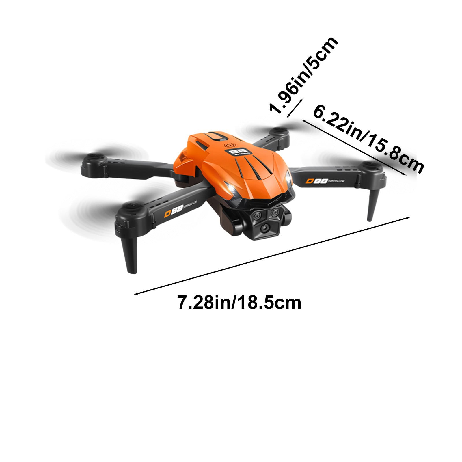 Drone with High-Definition Dual Camera, Quadcopter with 360掳stunt roll, One Click Takeoff And Landing, Folding Body, Remote Control Gifts Boys Girls