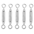 thumbnail image 1 of M4 Stainless Steel 304 Eye & Eye Turnbuckle Wire Rope Tension (5Pcs), 1 of 8