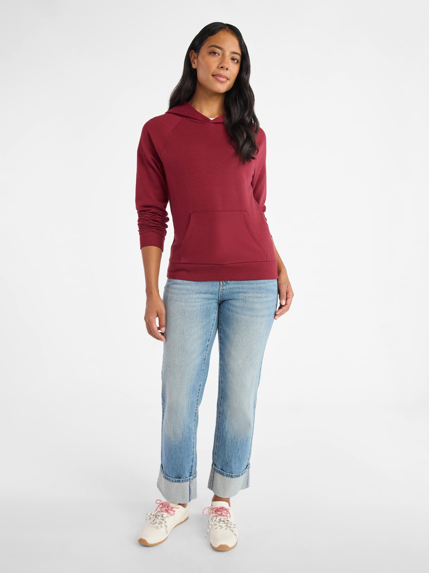 Time and Tru Women's Fleece Hoodie, Sizes XS-XXXL