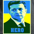 thumbnail image 3 of CafePress - Ukrainian President Zelenskyy Ukraine Flag Women's - Women's Traditional Fit Dark T-Shirt, 3 of 4