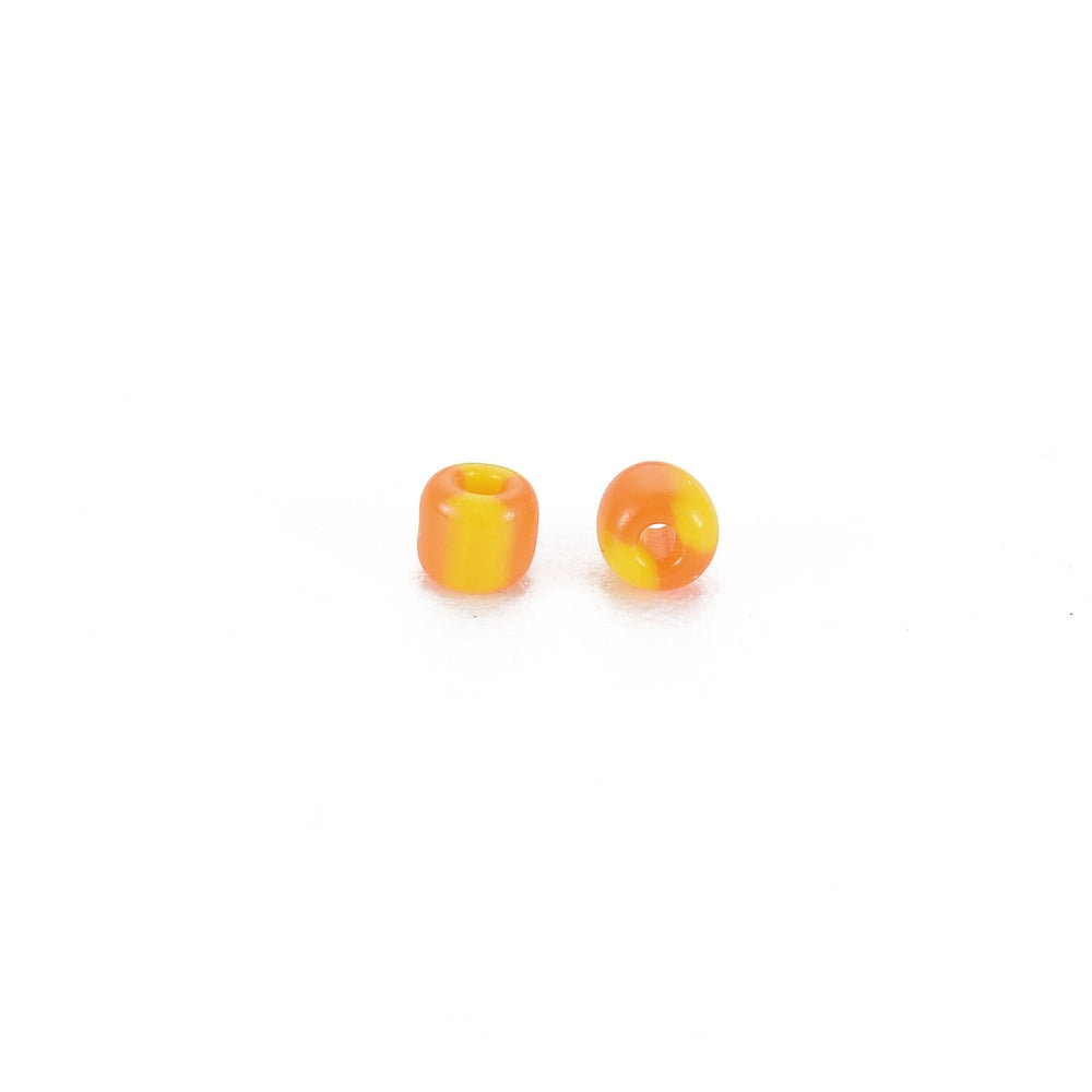 1bag Glass Seed Beads Opaque Colours Orange Red 2mm Hole: 0.8mm