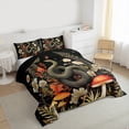 thumbnail image 3 of Homewish Wild Snake Full Size Comforter Sets,Countryside Mushroom Flower Bedding Comforter Set,Rustic Plant Daisy Bedding Sets For Teens,Luxury Bedroom Decor Reversible,3pcs, 3 of 8