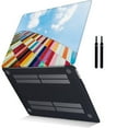 thumbnail image 5 of Plastic Hard Case Cover for 2022/2021/2020/2019/2018 Release New MacBook Air 13" & Cable Tie Model: A2337 m1/A2179/A1932 Colorful B 0692, 5 of 5