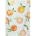 thumbnail image 2 of SKYSONIC Doodle Peach Rectangle Tablecloth Spill-Proof Polyester Table Cloth Table Cover for Kitchen Dining Picnic Holiday Party Decoration,54x54 inch, 2 of 7