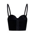thumbnail image 2 of Gibobby Corsé exterior de chaleco pequeño con sentido de encaje de moda sexy para mujer(Negro,CH), 2 of 3