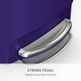 thumbnail image 3 of simplehuman Kitchen Trash Can, 13 Gallon Plastic Step Garbage Bin with Secure Slide Lock Lid, Indigo, 3 of 7